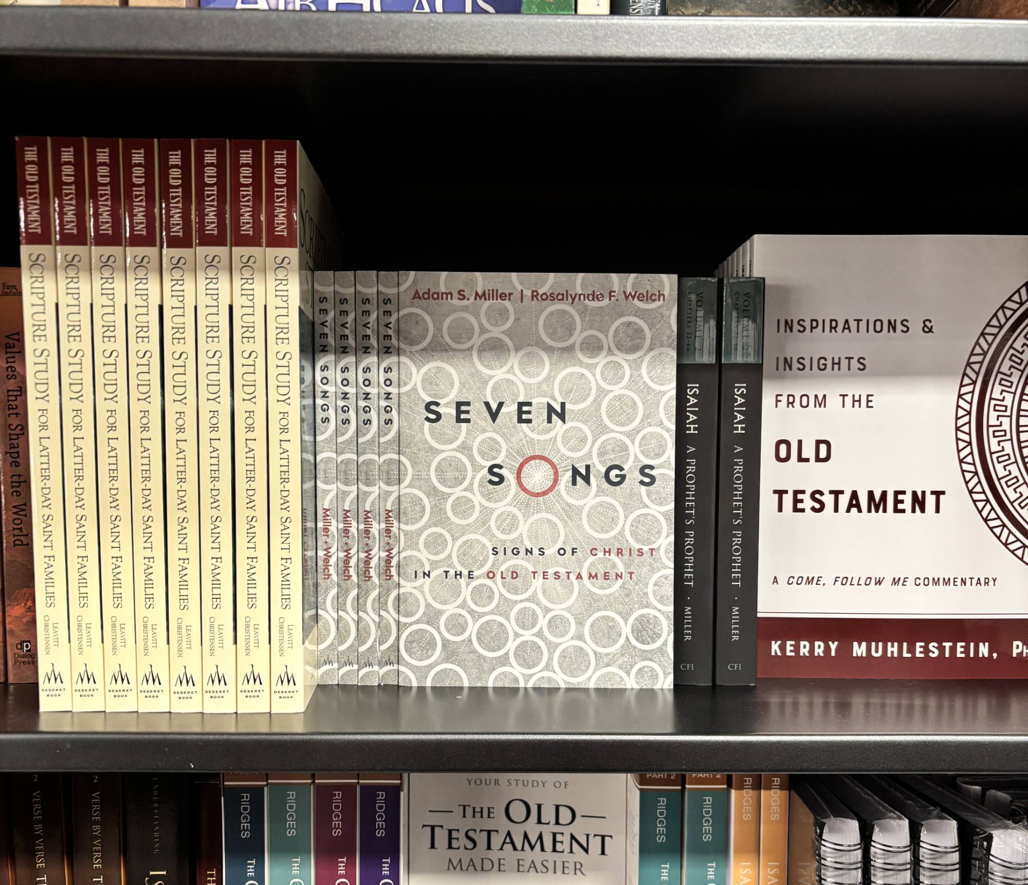 Photo of Seven Songs book on shelf