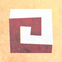 Two intertwined lines of white and red.