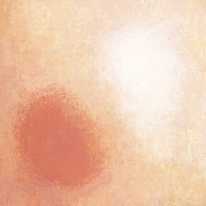 A red blob at the lower left; a white blob at the upper right.