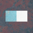 A blue square next to a white square.