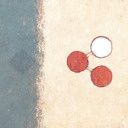 If a Man Repenteth A covered blue diamond at left; at right, a red circle linked by golden lines to both a white circle and a red circle.