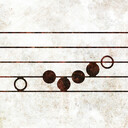 An abstract representation of the first part of the melody of “In Humility, Our Savior.”