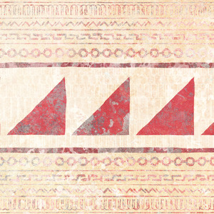 A horizontal sequence of red triangles.