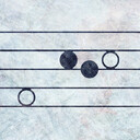 An abstract representation of the first part of the melody of “Press Forward, Saints.”