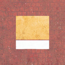 A yellow rectangle above a thin white rectangle.