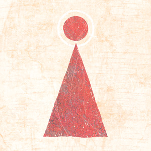 A red circle-and-triangle figure.
