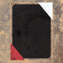 A red triangle at bottom left; a white triangle at upper right.