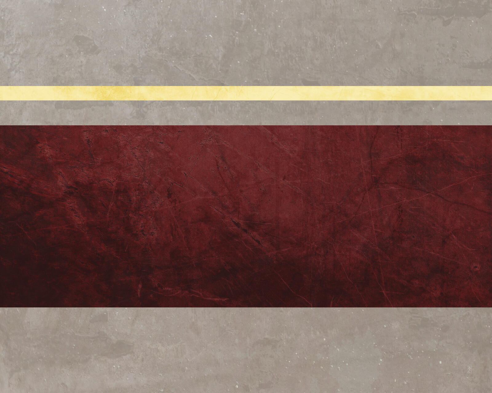 A thin horizontal yellow line above a thick horizontal red line, both extending across the entire canvas.