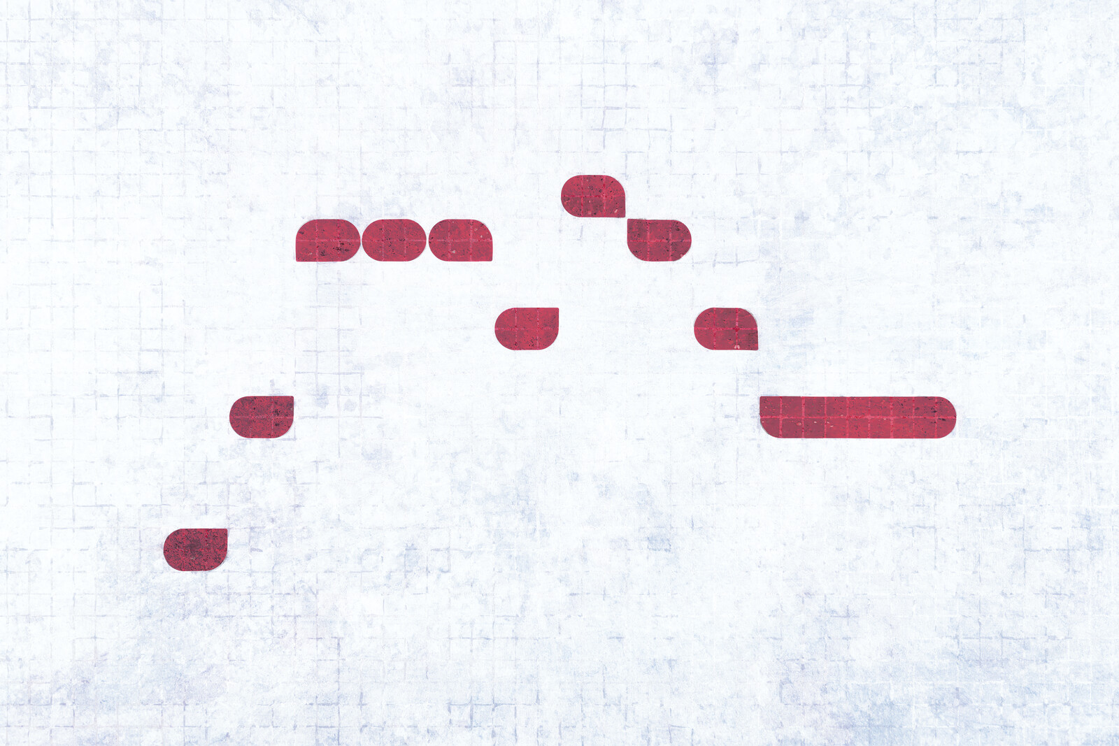 An abstract representation of the first part of the melody of “O Come, O Come, Emmanuel.”